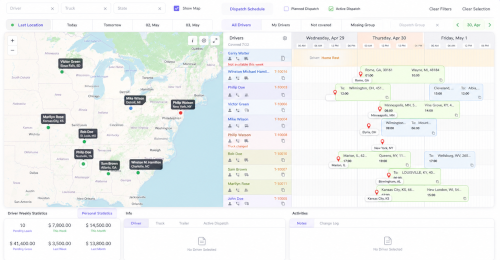 Beyond Transport dispatch board